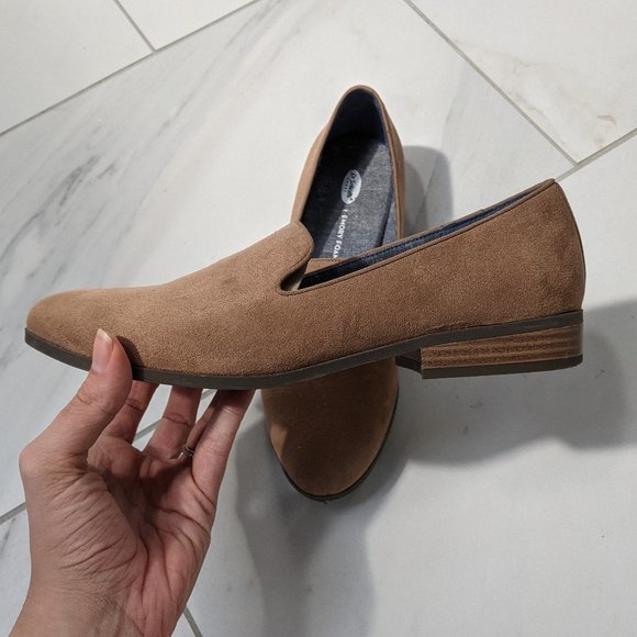 Dr. Scholl's Shoes - Tan suede loafers, memory foam Dr Scholl's shoes